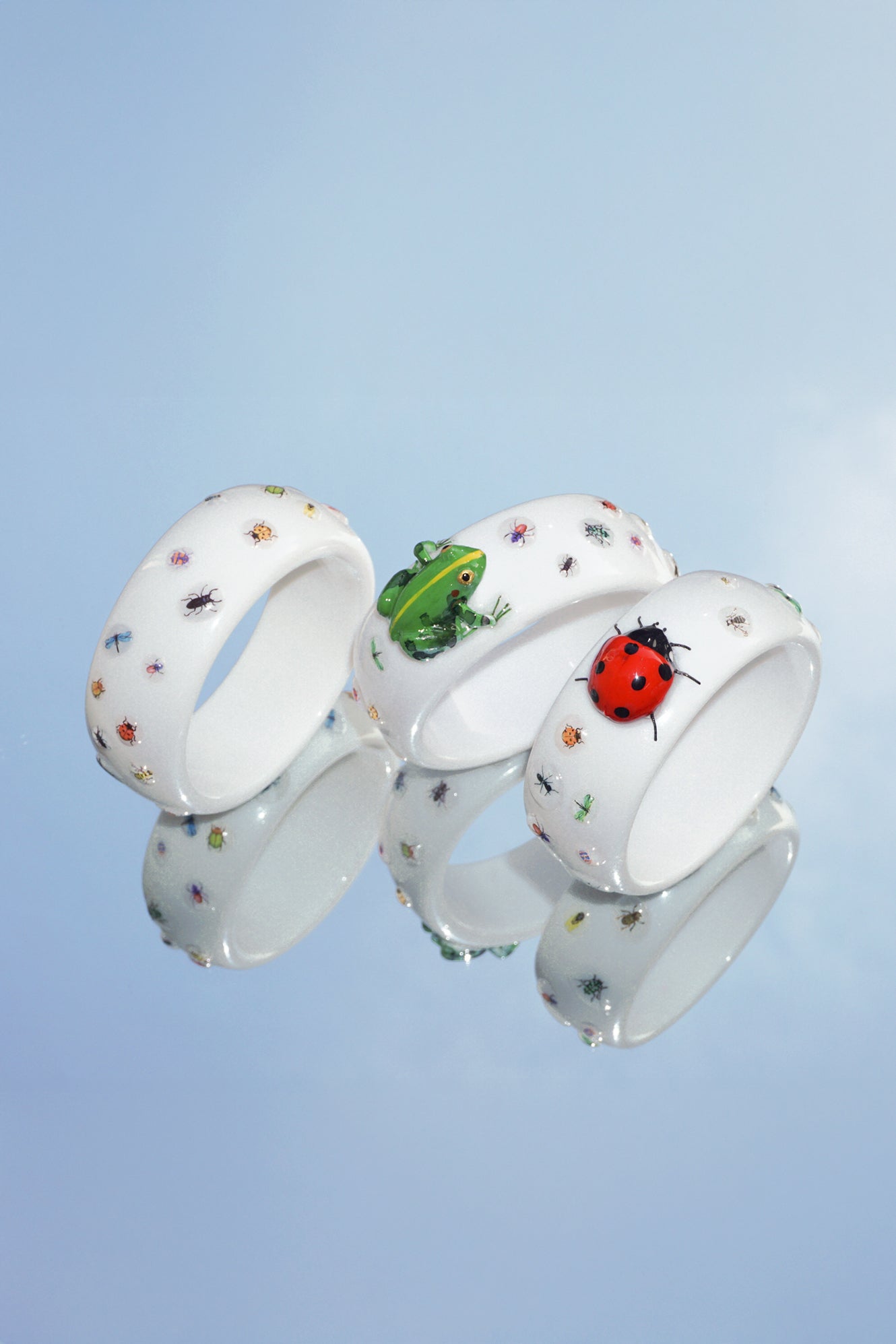 SUMMER GARDEN BANGLE-LIMITED (Ladybug/Frog)
